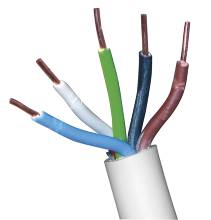 Installationskabel 5 x 1,5 mm² 50 meter halogenfrit